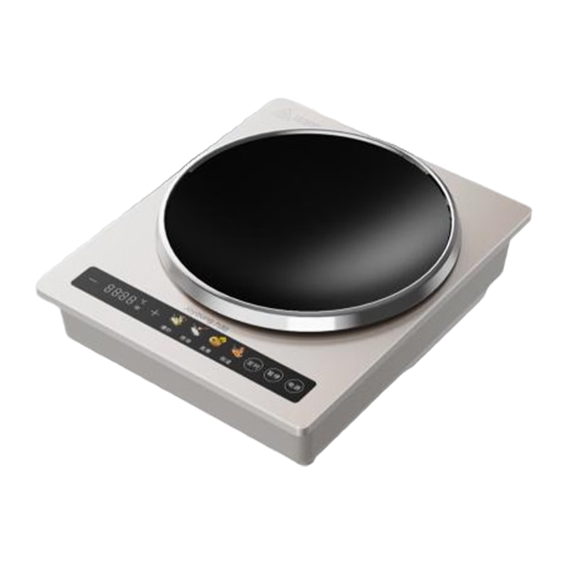 Joyoung Induction Cooker Concave Surface Home High-Power 3500W AI Temperature Control Electric Ceramic Stove Durable Easy-Clean C35Z-N3505 with Free Special Iron Wok
