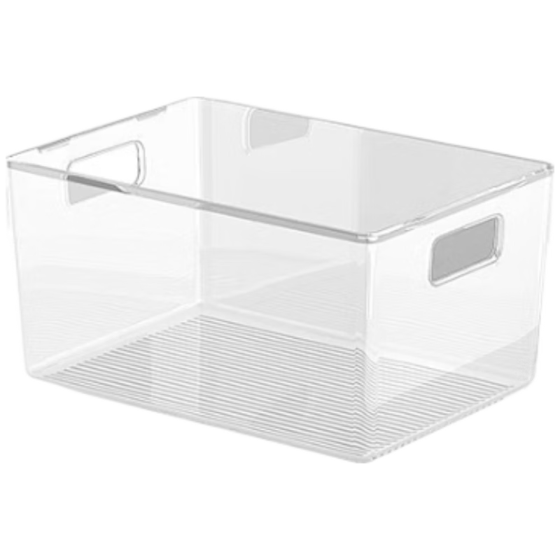 Jiadu Transparent Storage Box, Desktop Snack Cosmetics Organizer Basket, Household Acrylic Plastic Kitchen Storage Container
