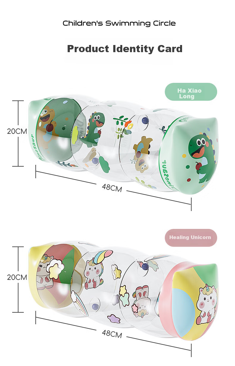 Adandyish Baby Crawling Inflatable Roller Early Education Soft Rubber Toy Baby Crawling Guide Gift Hasiao Dragon 3