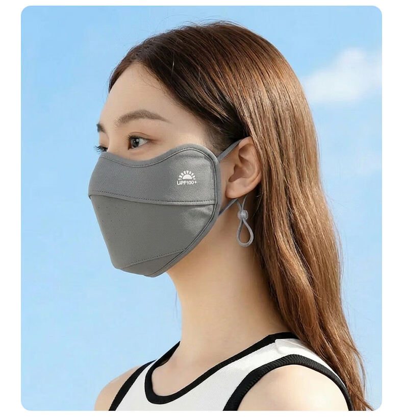 FitonTon UPF100+ Sunscreen Face Mask UV Protection Breathable Seamless Outdoor Summer Mask for Women 14
