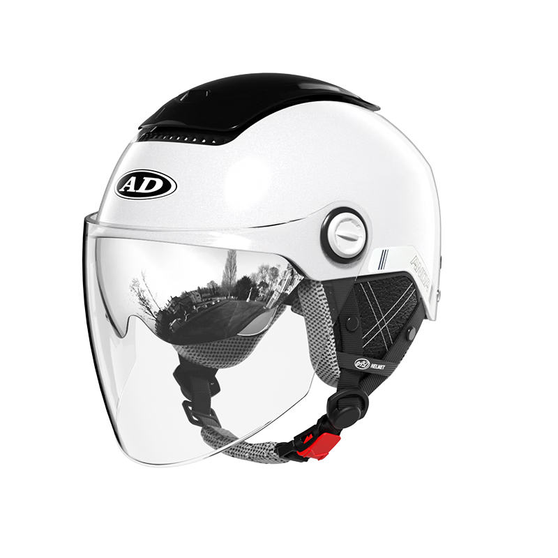 AD New National Standard Class A 3C Certified Electric Bike Helmet Unisex Summer Sun Protection Dual Lens Zero-Feeling Sunroof Electric Vehicle Safety Cap Men's Four-Season Universal Motorcycle Half H