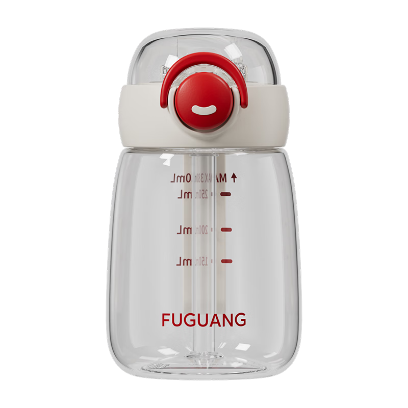Fuguang Straw Cup 2026 New Summer High-Temperature Resistant Compact Portable Tritan Plastic Water Bottle for Women Men Students Children