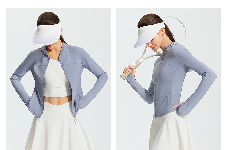 BOSIDENG 26 Years Summer Women's Original Yarn Sun Protection Jacket UPF100 Hooded Cooling Breathable Coat B261326488 23