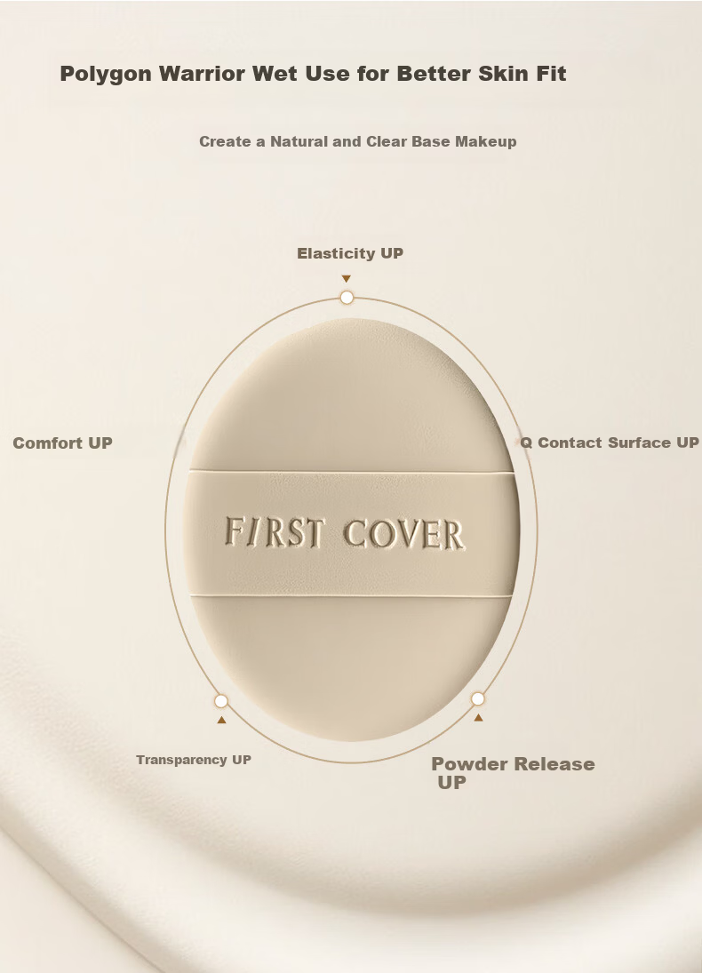 FIRST COVER FC Compression Foundation Custom Sponge Dual-Sided Dry and Wet Use 2