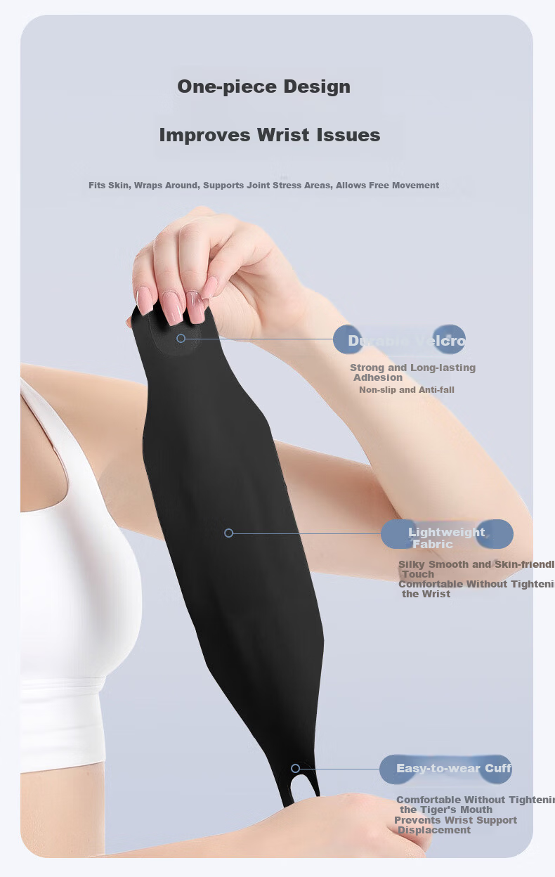 VICTORIATOURIST Wrist Support Brace for Tendonitis Sprains Strains Badminton Joint Stabilizer Compression Lightweight Sports Wristband 3