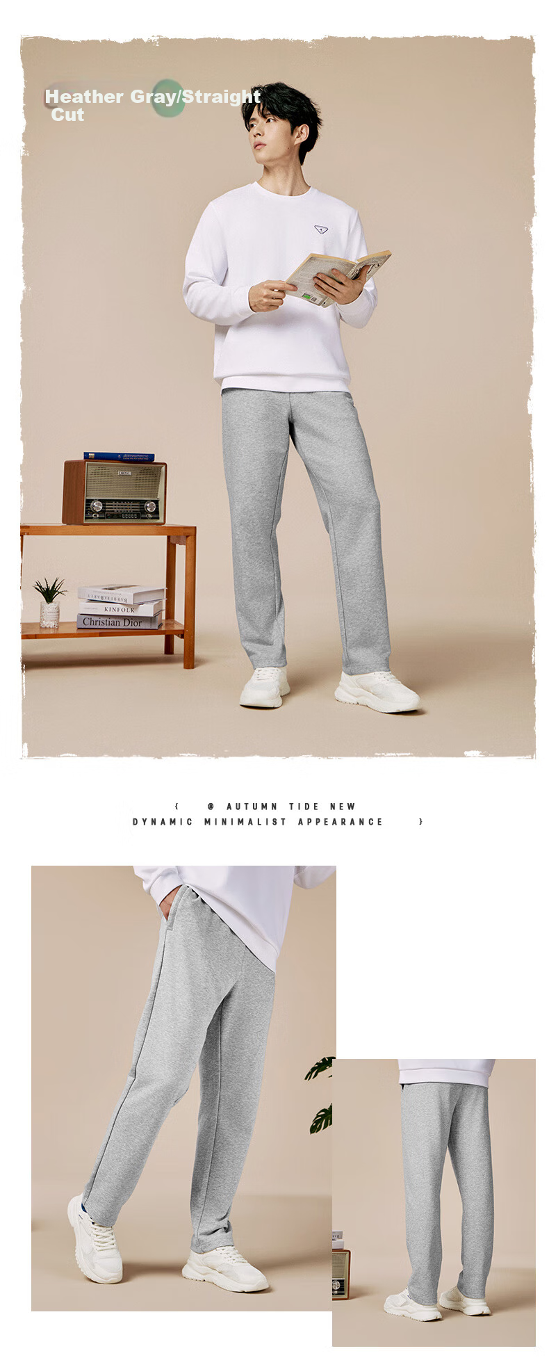 Jordan Men's Spring Sports Pants Straight Loose Running Knit Casual Trousers 17
