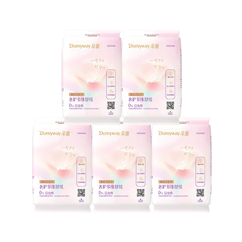 Duowei Huang Zitao Multi-Dimensional Soothing Sanitary Pads Night Use 300mm 6 Pieces * 5 Packs JD Self-operated