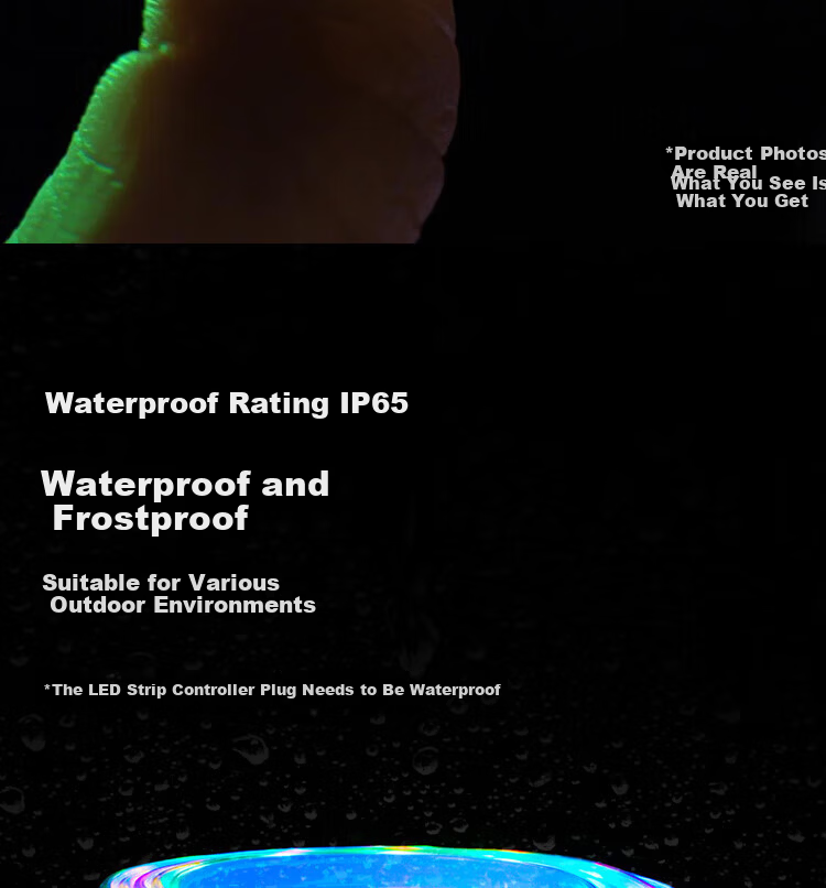 Eiperfic 48-LED Six-Color Running Light Strip Ambient Outdoor Waterproof 20m Rainproof Kit EF-PMD-048 5