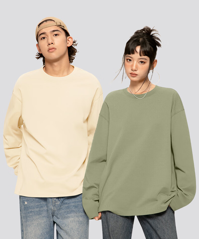 Warrior Spring 2026 New Japanese Style Trendy Men's Loose Fit Cotton Long Sleeve T-Shirt Black 2XL 3