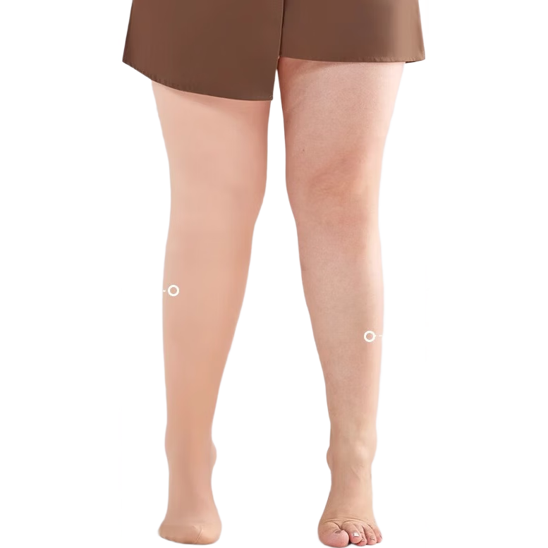 LangSha Women's Plus Size Tights, Bare Leg Spring And Autumn Pantyhose, Thin Leggings for Outdoor Wear, Black, 2 Pairs
