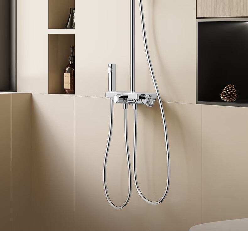 JOMOO Handheld Shower Head Bathroom High-Pressure Water Spray Three-Function Home Descaling Shower Sprayer 6