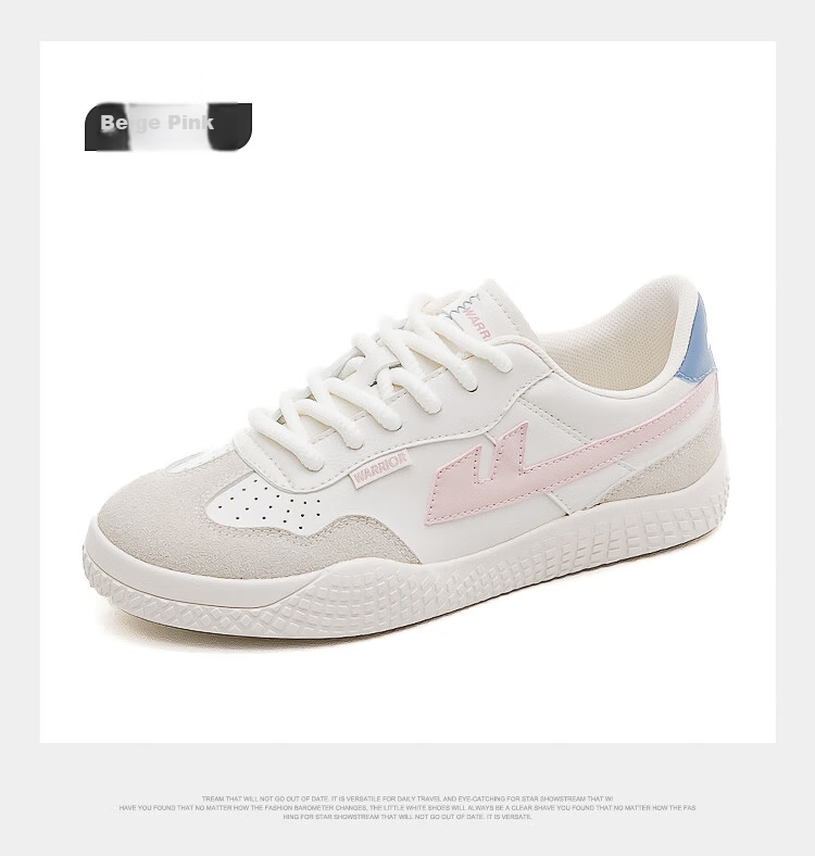 Warrior Official Women's Training Shoes 2026 New Versatile Simple Casual Sneakers Women Beige Gray Dark Blue Size 39 21