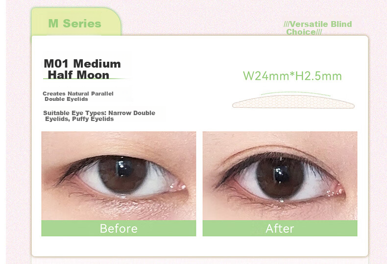 Arrebol Double Eyelid Tape Versatile Series Super Beautiful Eye M03 Slant Cut Olive Friendly Girl Gift 8