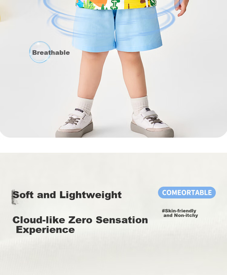 Badibadi Summer Pure Cotton Kids Set Boys Girls Baby Short Sleeve T-Shirt and Shorts Casual Outfit Forest Little Lion 120 4