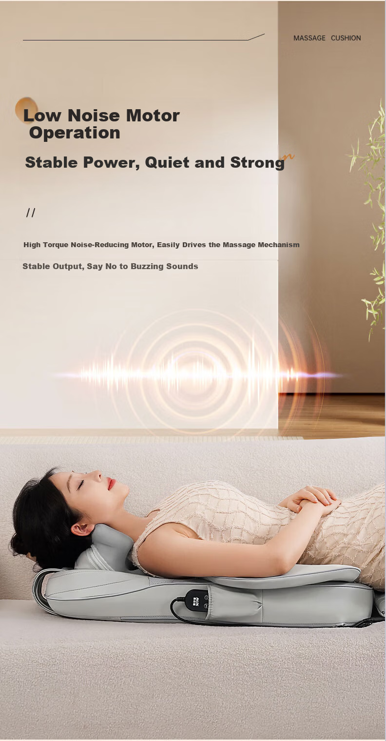 AUX 12D-5638 Massage Cushion Pad Neck Shoulder Waist Back Foot Therapy Massager Multi-Function Back Scraping Massager Gift for Parents and Girlfriend Birthday Holiday 3
