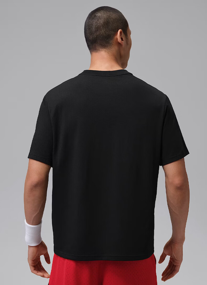 Jordan Men's Short Sleeve T-Shirt Jordan Series IB6758-010 Black Size S Breathable Versatile Gift for Boyfriend 520 2