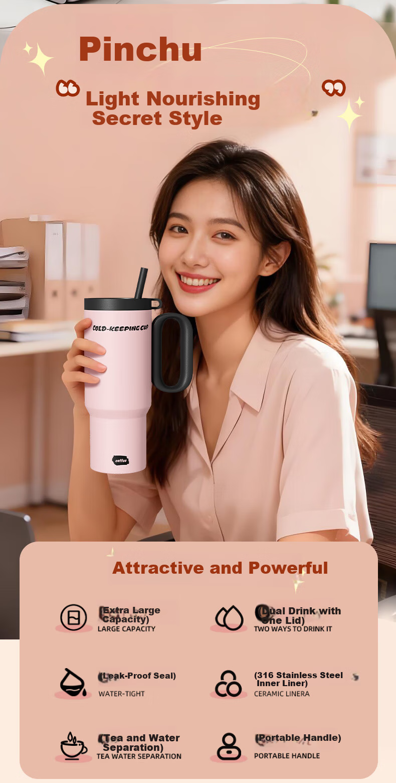 Helian Insulated Coffee Water Bottle for Women High-Value Gift Retirement Birthday Present for Female Teachers Clients Employees 8