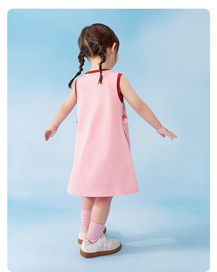 Balabala [balaOne] Kids Children's Dress Girls 2026 Summer Bowknot Skirt 20