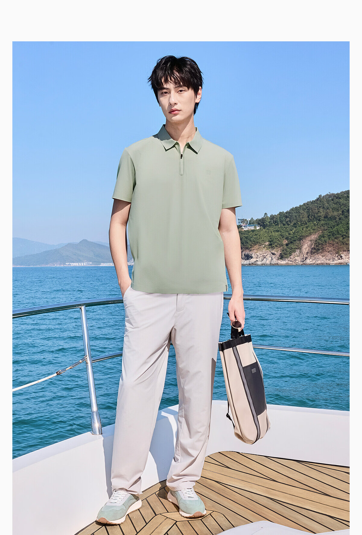 Hodo UV Protection Men's Quick-Dry Ice Silk Polo Shirt 2026 New Short Sleeve Breathable Cool Polo Shirt 12