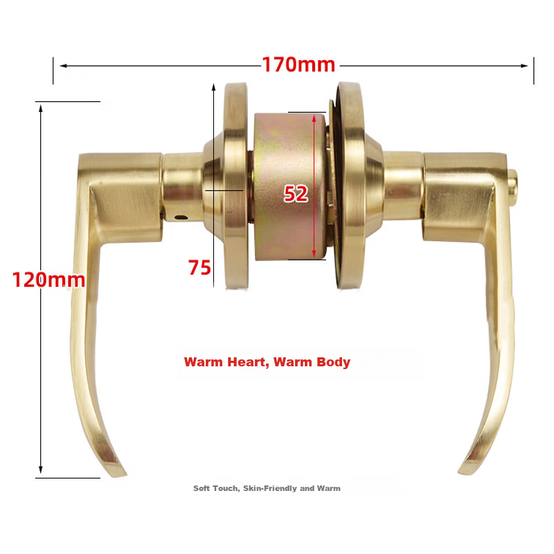 Chugong Spherical Door Lock Universal Indoor Outdoor Bedroom Door Lock Single Latch Handle Lock with 2 Latches 6
