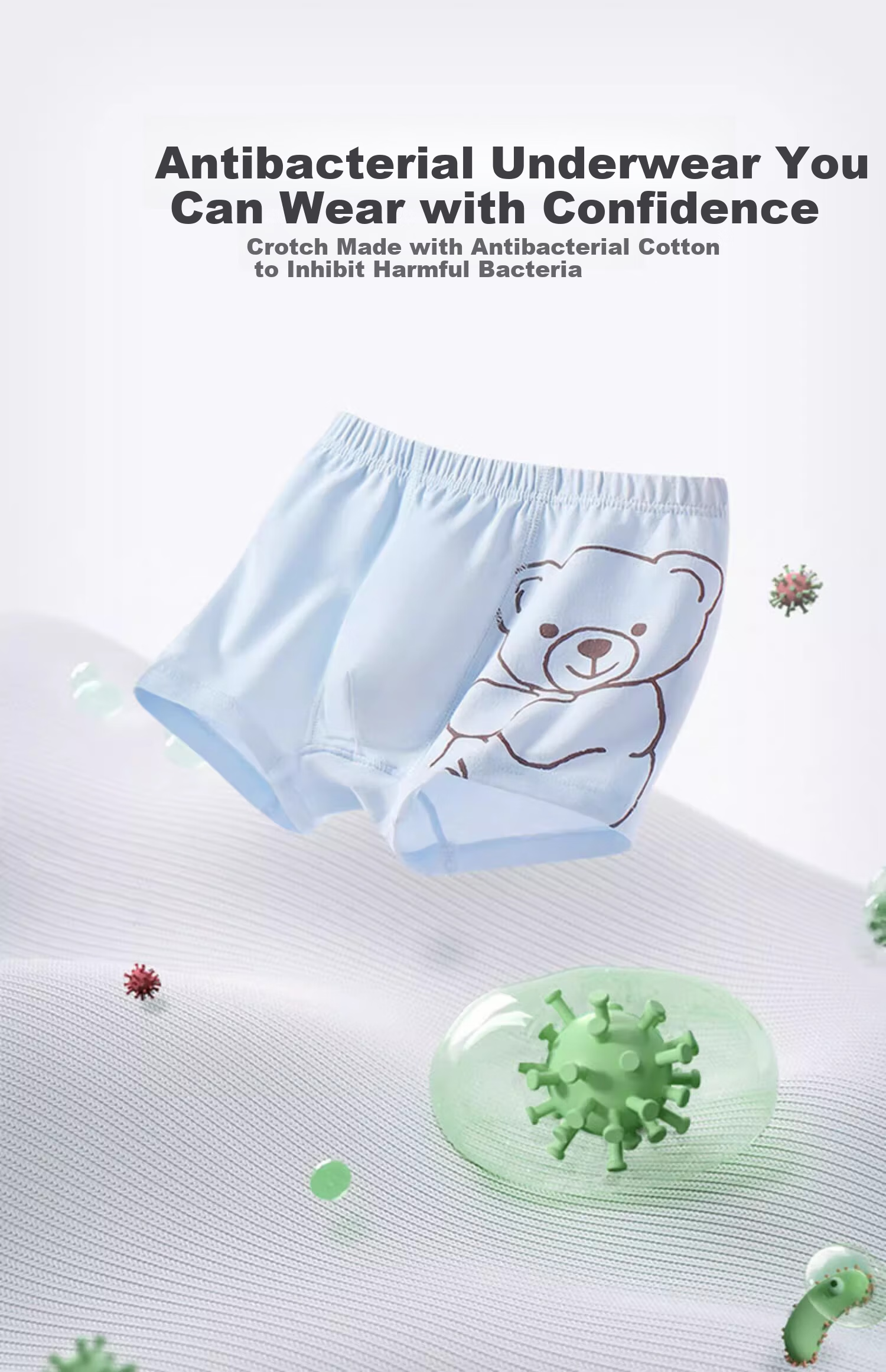 Inborn Boys' Modal Underwear Youth Kids Boys 15265 Children's Underwear 4-Pack Size 150 4