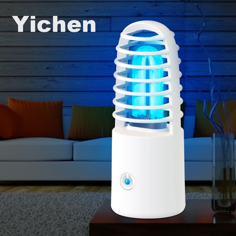 Yichen Portable UV Sterilization Lamp Home Rechargeable Mobile Disinfection Light Hotel Ozone Odor Removal Travel Sterilizer White