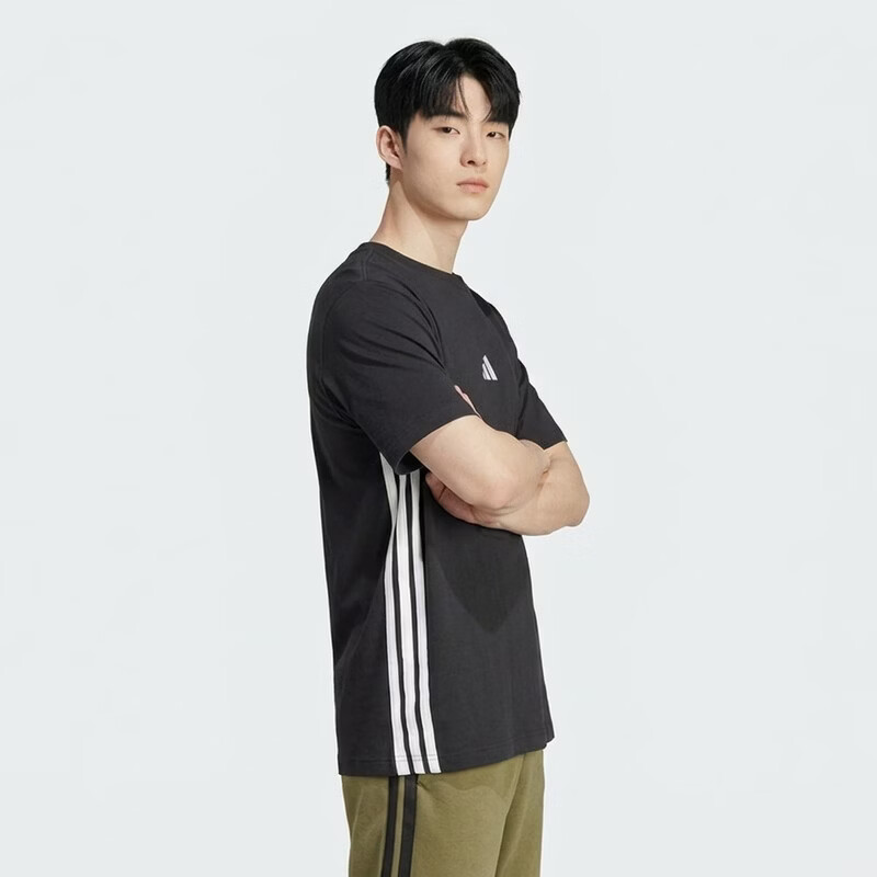 Adidas Men's Sports Style Series M 3S SJ T Short Sleeve T-Shirt JD1906 Black L 2