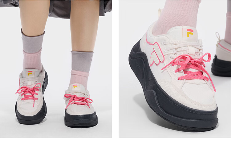FILA Official Trendy Brand 50-50 DX II Canvas Shoes 2026 Summer Casual Versatile Sneakers 31