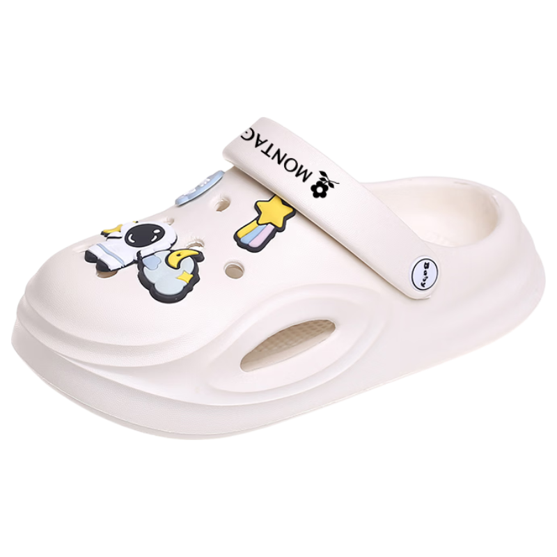 Montagut Children's Slippers Girls Summer Clogs Big Kids Non-Slip Sports Closed-Toe Beach Shoes Ages 6-12