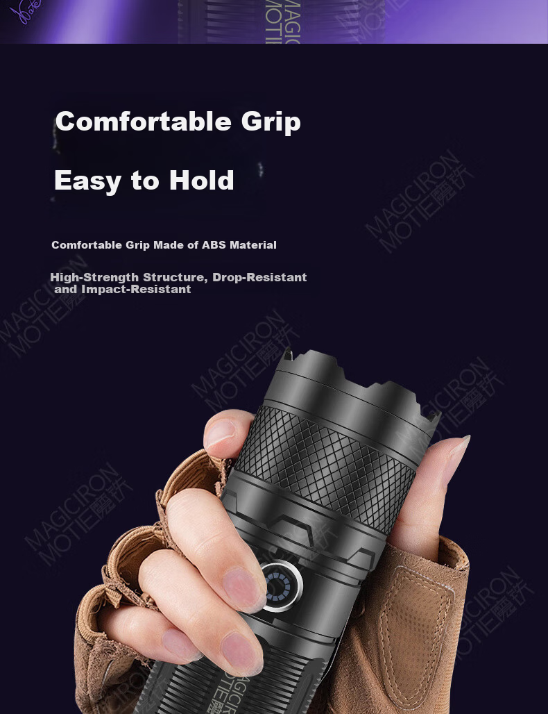MOTIE Scorpion Flashlight Special UV Light for Scorpion Catching Outdoor Rechargeable High-Power Long-Range Torch 10
