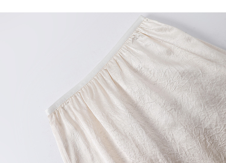 Demana [Moonlight Acetate] Summer Elegant Lady Elastic Waist Spliced Organza Slimming High-End Midi Skirt for Women 17