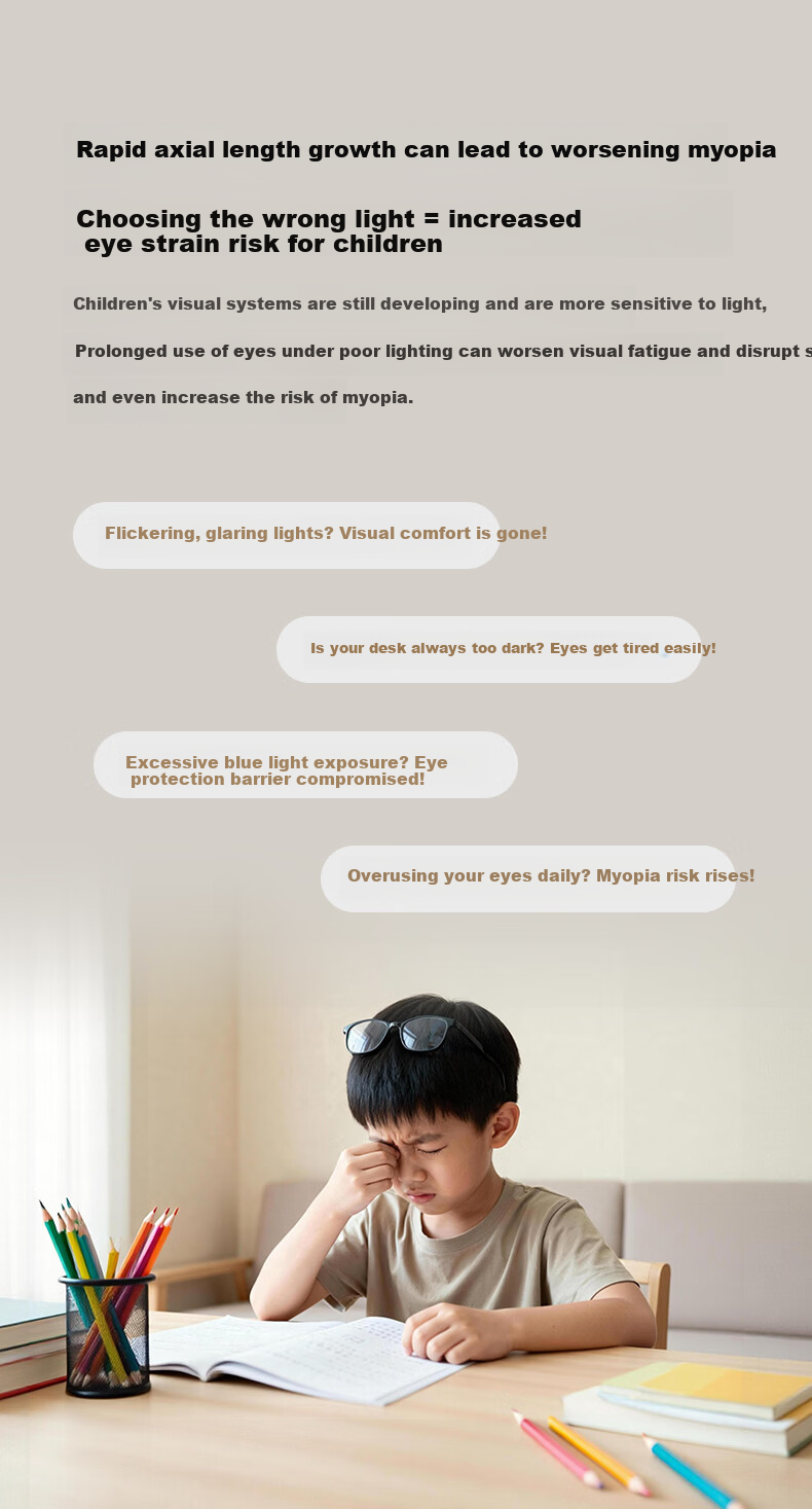 Lipro Children's Eye Protection Ceiling Light Full Spectrum Minimalist Bedroom Lamp Kids Light Yuetong 65W New National Standard Installation Included 4