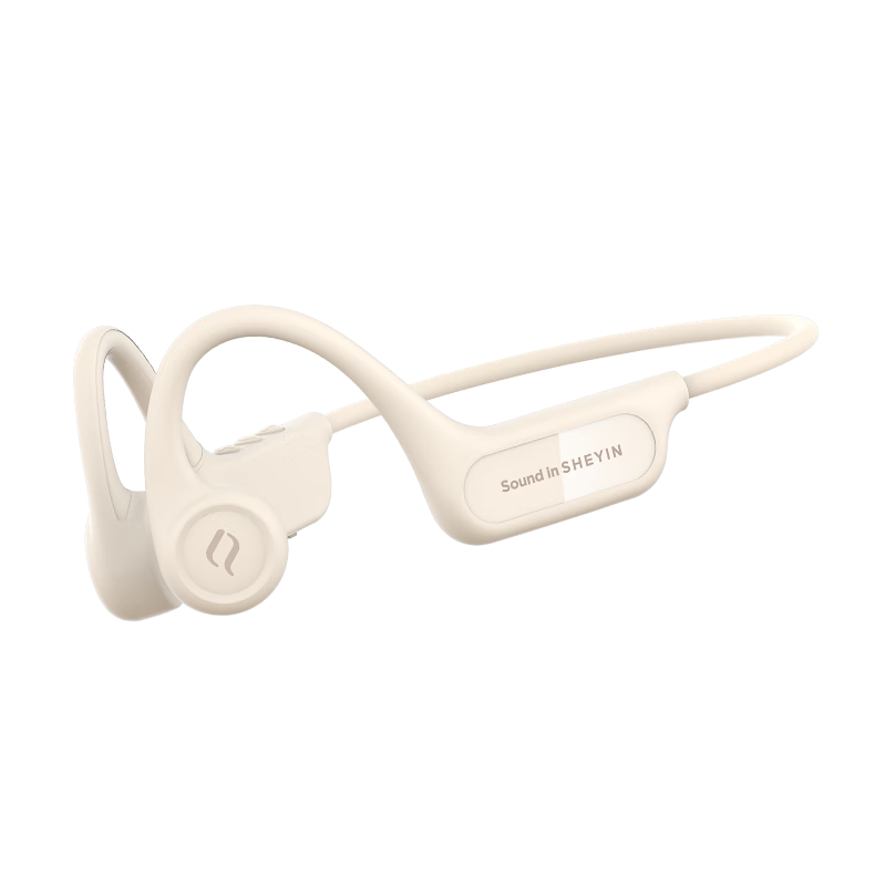 SHEYIN Berlin Voice [Bone Conduction] X13 Bone Conduction Bluetooth Headphones, Open-Style Wireless Outdoor Sports Running Fitness Cycling Specialized Non-In Cloud White Standard Versio