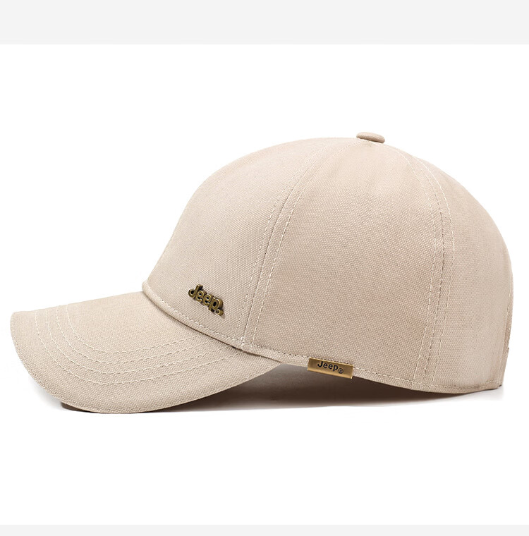 JEEP Men's Baseball Cap Four-Season Pure Cotton Large Size Duckbill Sun Hat Unisex Sun Protection Hat 14