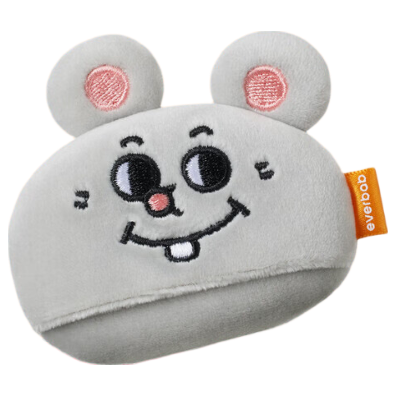 Everbab Aibella Laughing Mouse Short Velvet Powder Puff Setting Loose Powder Puff Makeup Sponge Meiji and Rat Collaboration Edition