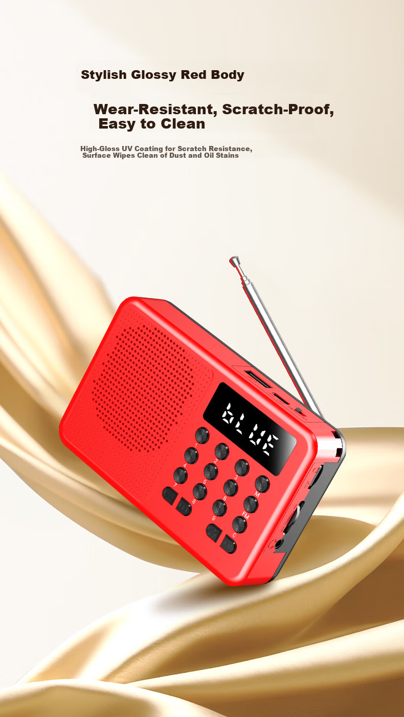Newsmy L1 Radio Elderly Simple Rechargeable Portable Classic Small Semiconductor Broadcast Player Card Slot Mini Speaker 2025 New Model 10