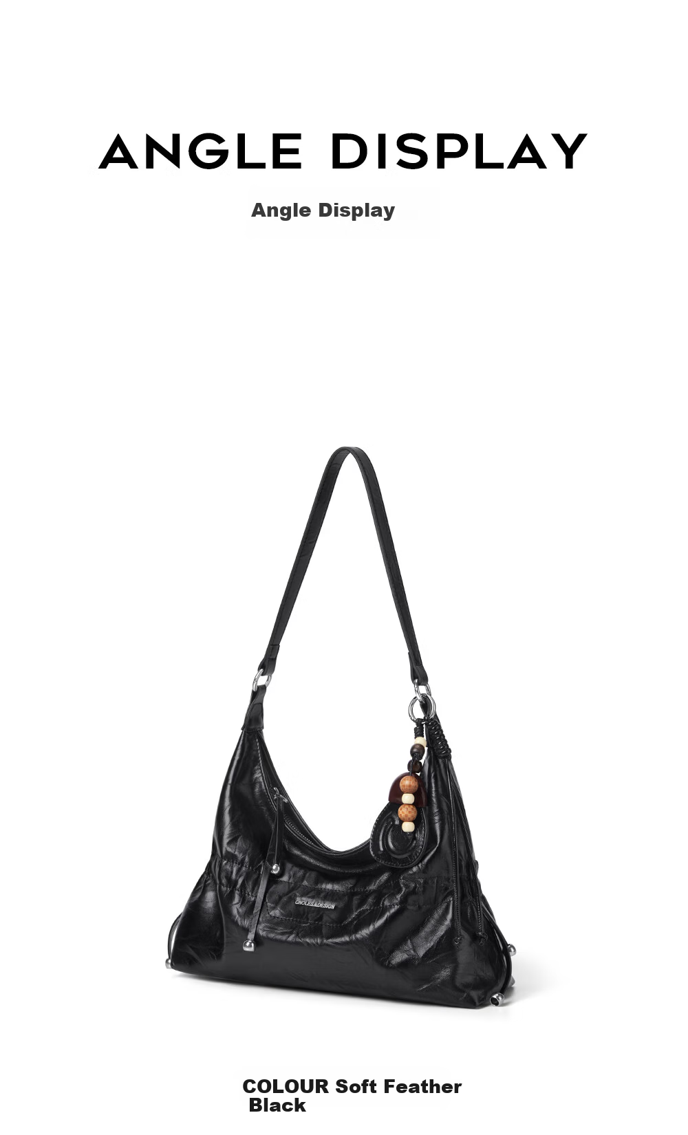 Cnoles Huaying Women's Large Capacity Cowhide Crossbody Tote Small Luxury Hobo Bag Birthday Gift 25