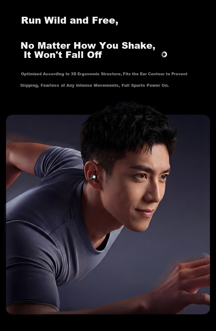MONOISE 500W Hot Sale | Ultimate Acoustics Bluetooth Clip-On AI Wireless Ear-Hanging Earphones 2026 Sports Running Music Non-In-Ear Real-Time Translation Noise Cancelling 13