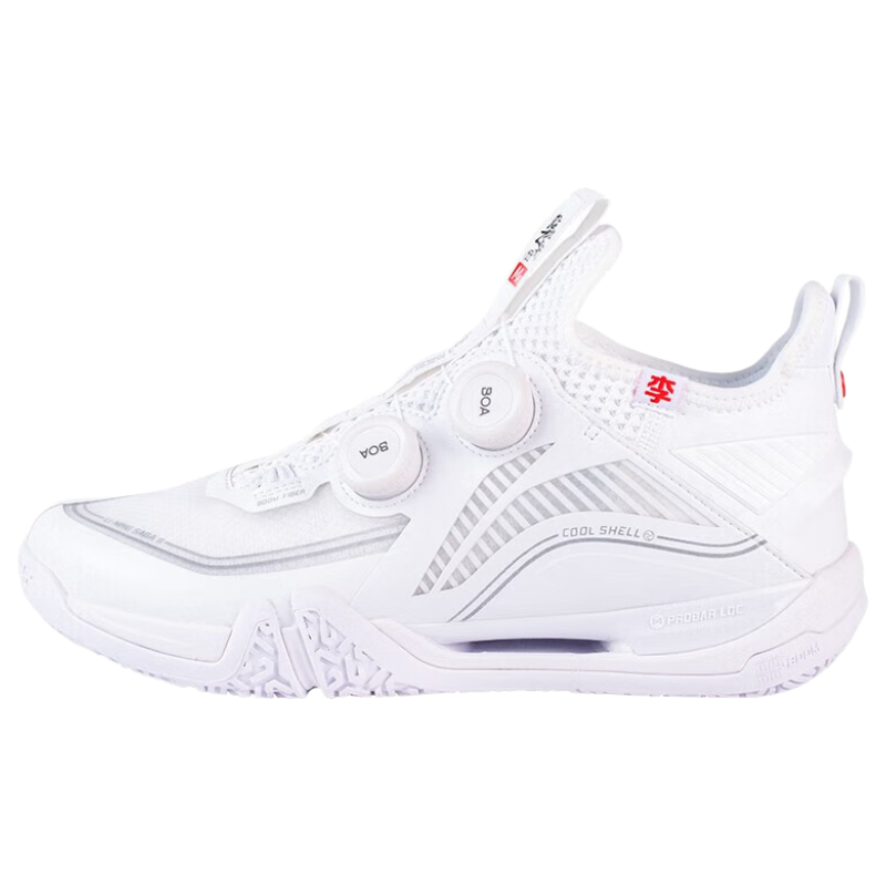 LI-NING Flying on the Ground 2MAX Badminton Shoes Standard White AYAT001-1 Size 44