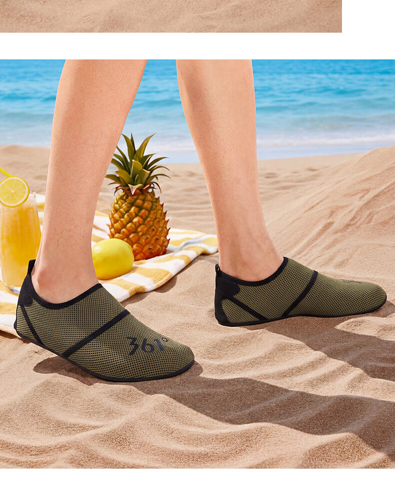 361° Unisex Beach Shoes Snorkeling Water Shoes Anti-Cut Non-Slip Summer Rafting Outdoor Creek Hiking Shoes 622617234-1 23