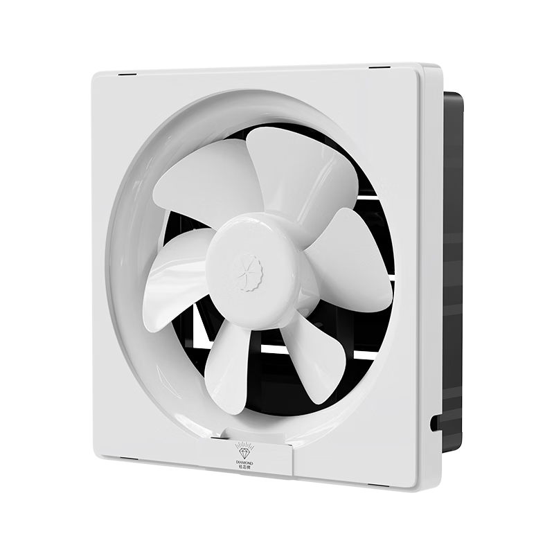 DIAMOND 10-Inch Exhaust Fan Ventilator Kitchen Range Hood Louver Home Bathroom Toilet Powerful Ventilation Fan Without Screen