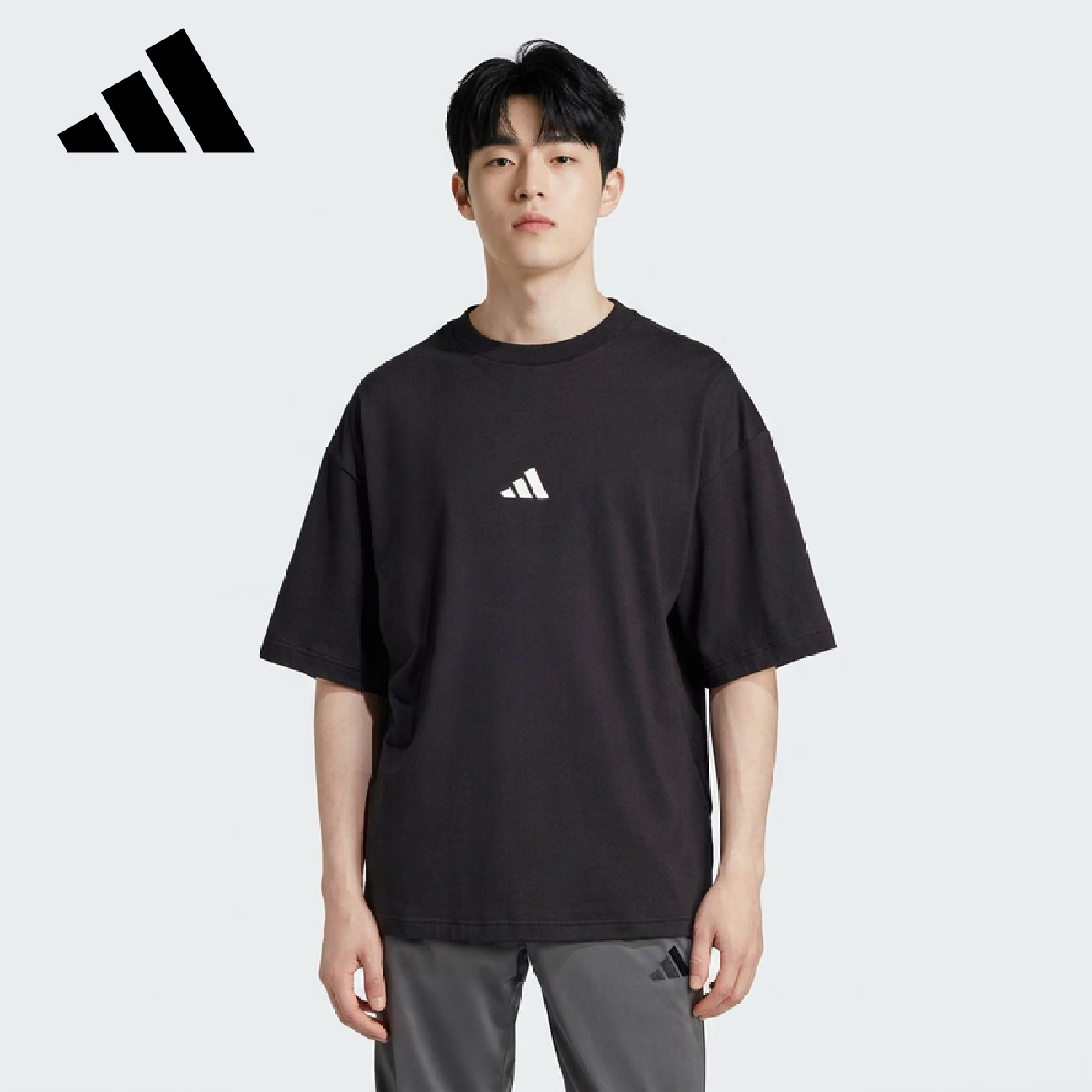 Adidas Men's Sports Style Series M FI SL T Short Sleeve T-Shirt JC5338 Black XL