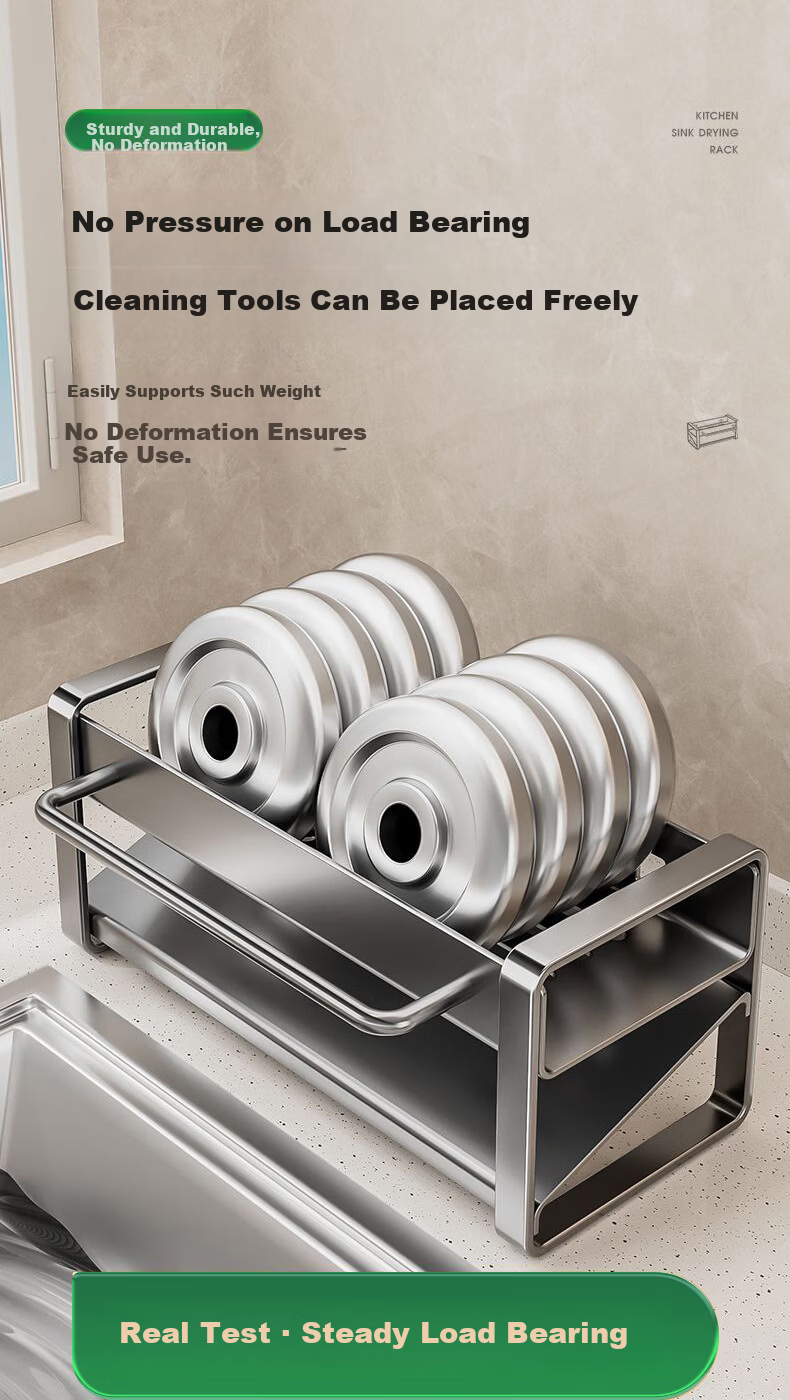 Century Zhenghe Kitchen Storage Rack Sink Draining Rack Cloth Storage Rack Faucet Vegetable Washing Sponge Draining Basket 9