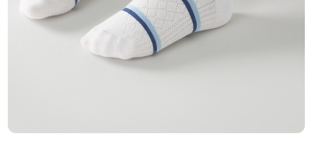 Betis Children's Socks 7-9 Years Summer Thin Antibacterial Sports Socks Sweat-Absorbing Breathable Mid-Calf Socks for Boys and Girls 19