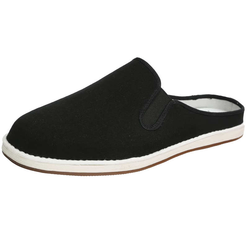 Lao Mei Hua Slippers 26th Anniversary New Old Beijing Layered Sole Cloth Shoes Breathable Odor-Resistant Half-Toe Mugwort Style Size 42