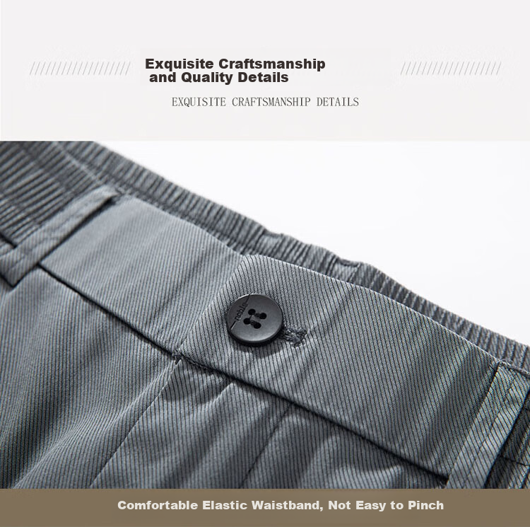 TUCANO Men's Casual Summer Thin Ice Silk Pants High-End Loose Straight Cool Business Trousers Gray 29 5