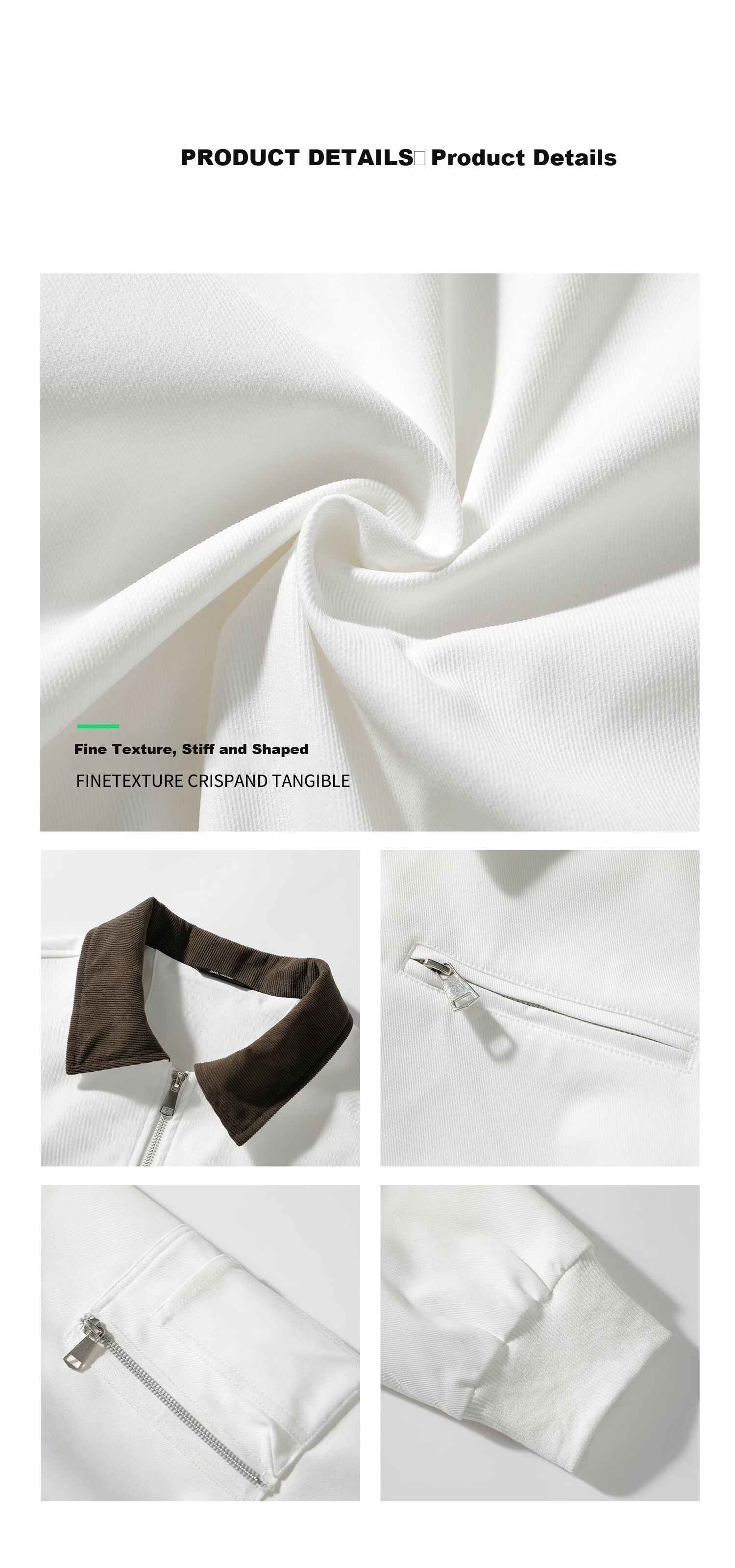 Foss Phil Vintage Lapel Jacket Men Spring Autumn New Trendy Loose Casual Workwear Coat DQC8533 Apricot White XL 2