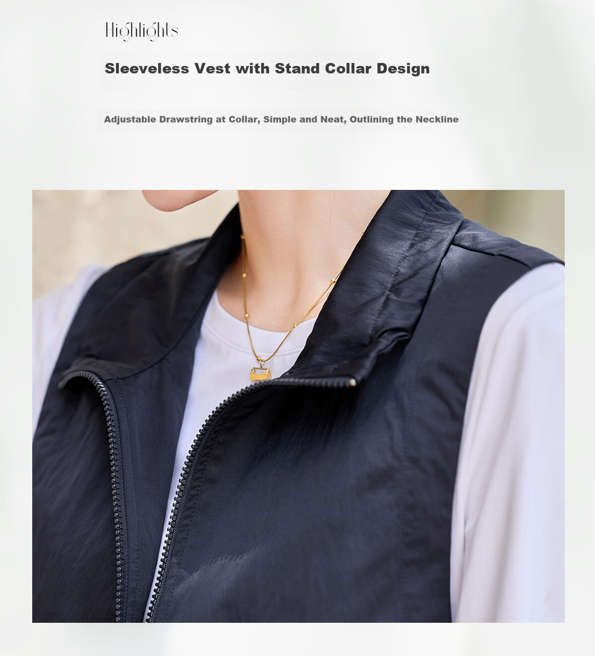 She Enjoy Casual Workwear Vest and Skirt Set for Women Simple Commuter Versatile Outdoor Two-Piece Set T53U024 4