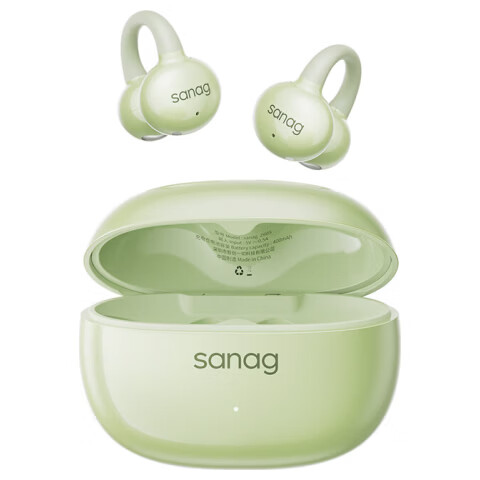 SANAG SENAZ60S Bluetooth Earclip AI Bone Conduction Open Wireless In-Ear Noise-Cancelling Sports Music Headphones