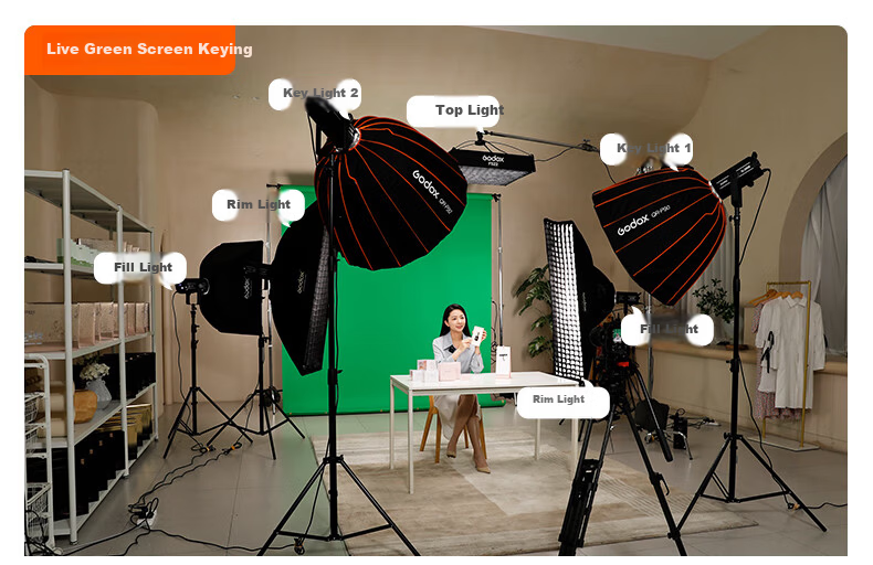 Godox SL150IIIBi III Generation Bi-Color LED Video Light Studio Continuous Light [Official Standard Kit] 6